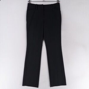 New York & Company 7th Avenue Pants Sz 6 Black Baby Boot Pockets Stretch Career